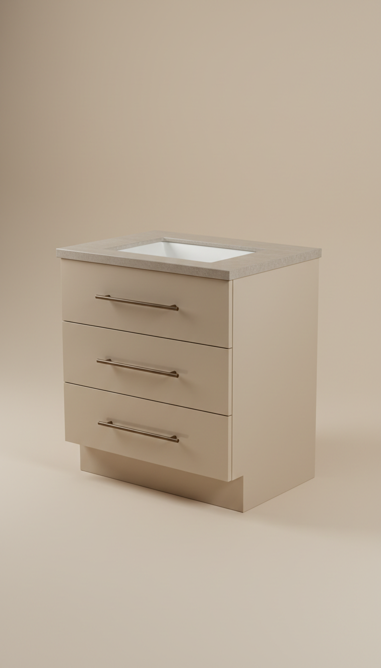 Single Vanity With Marble Top