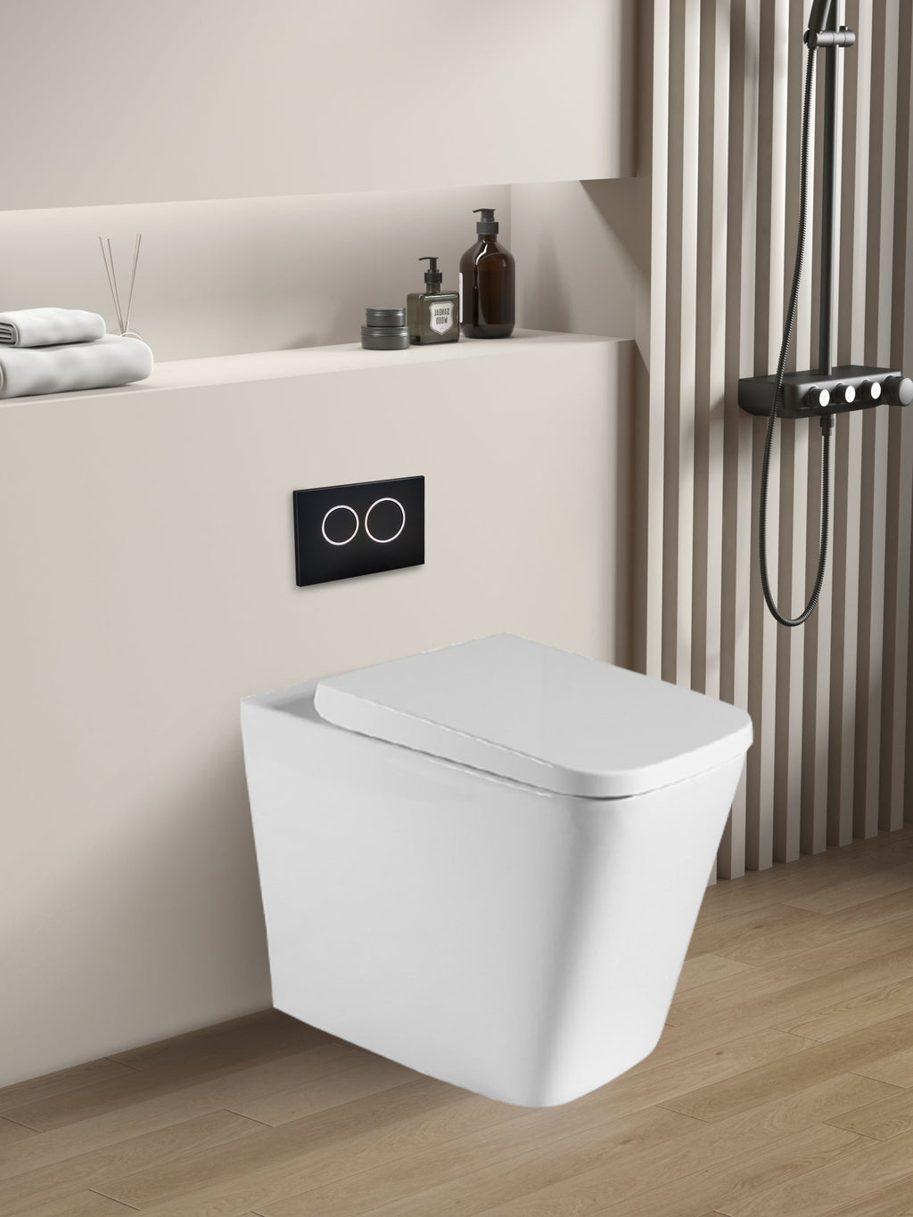 Qbist Geberit Inwall Floor Toilet Suite (Sigma8/Alpha12 + KDK103/KDK103-B)