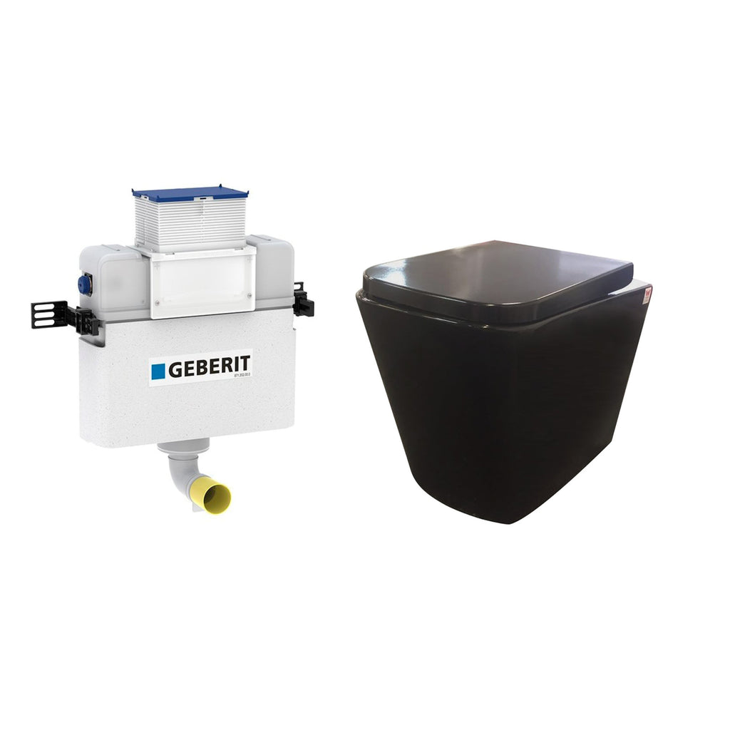 Qbist Geberit Inwall Floor Toilet Suite (Sigma8/Alpha12 + KDK103/KDK103-B)